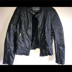 Black Faux Leather Jacket